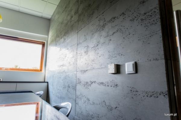 ściana z płyt betonowych Luxum